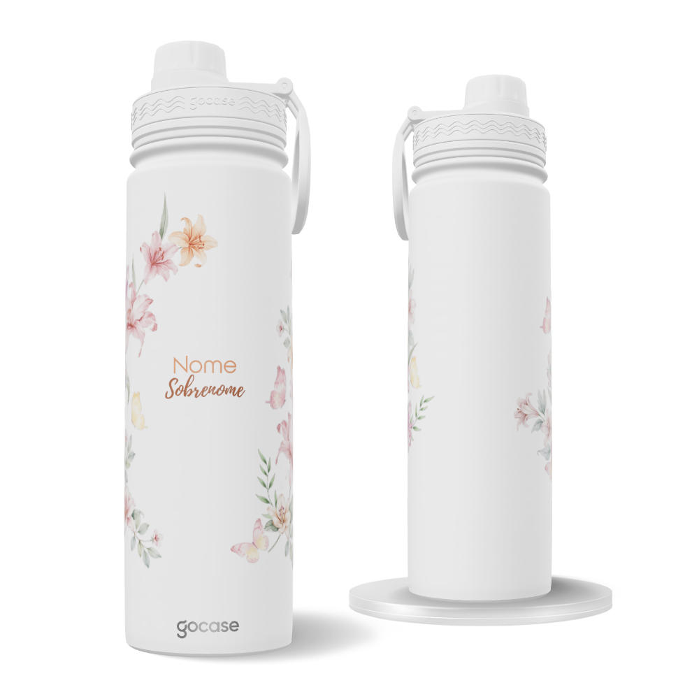 Garrafa Térmica Fresh + Ebook - Lovely Garden