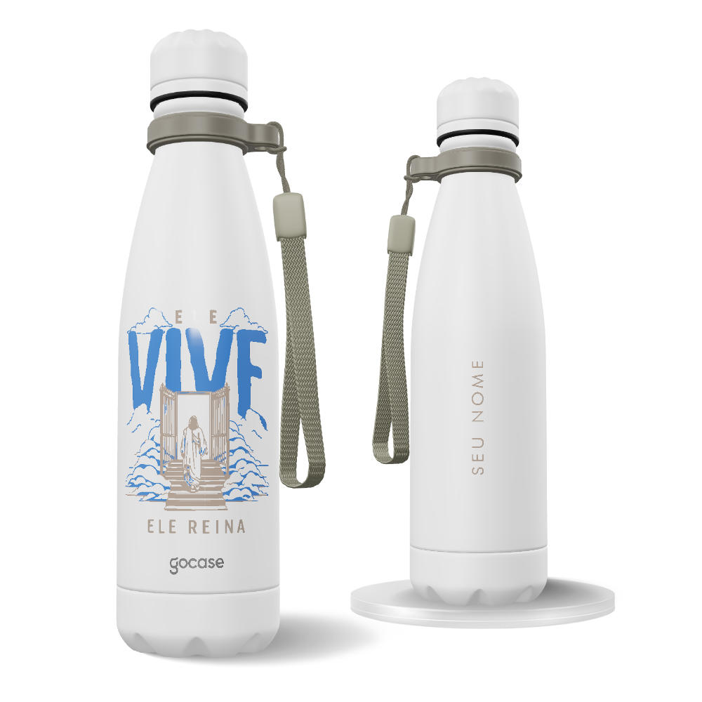 Garrafa Térmica Urban + Ebook - Ele Vive, Ele Reina