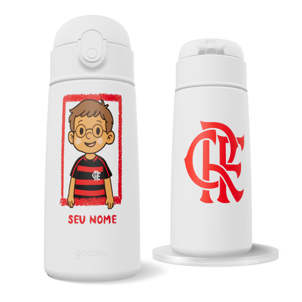 Garrafa Térmica Fun - Flamengo - Garotinho Flamenguista