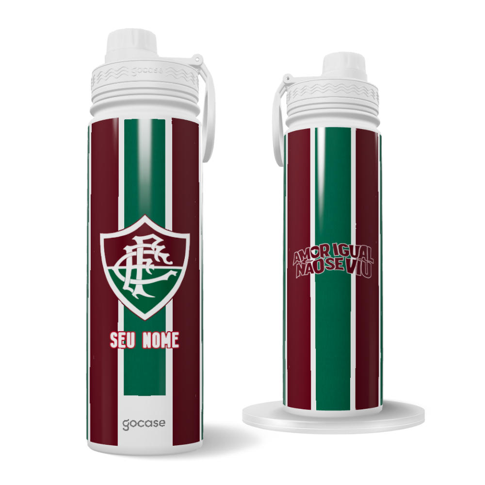 Garrafa Térmica Fresh + Ebook - Fluminense - Uniforme 1 2026