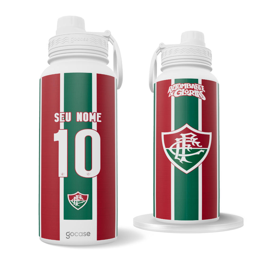 Garrafa Térmica Fresh - Fluminense - Uniforme 1 2026 Personalizado