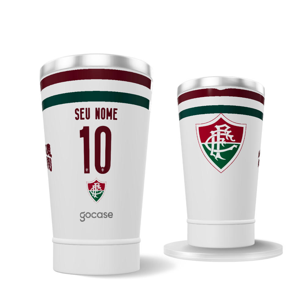 Copo Térmico Cerveja + Ebook - Fluminense - Uniforme 2 2026 Personalizado