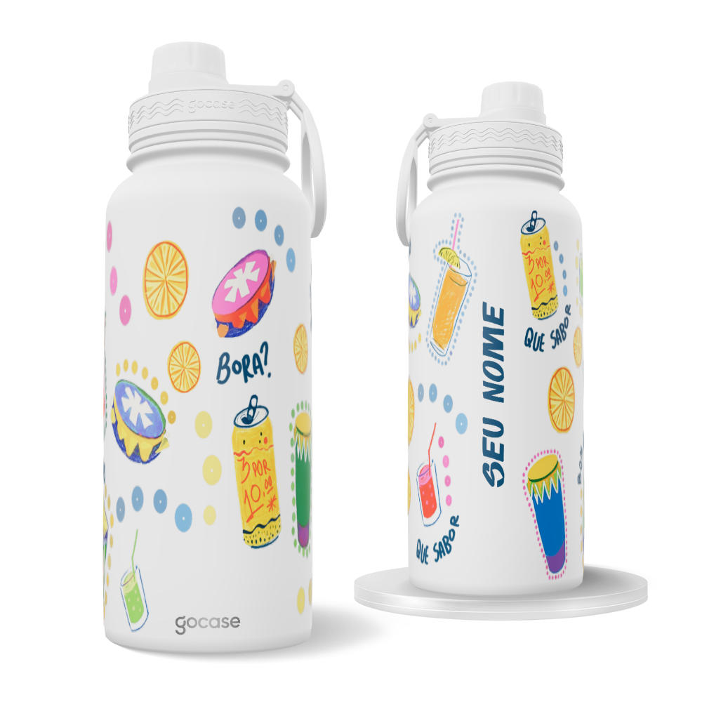 Garrafa Térmica Fresh - Que Sabor - Pattern