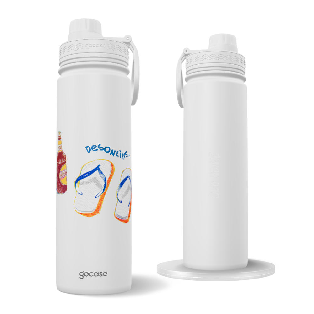 Garrafa Térmica Fresh + Ebook - Desonline na Praia