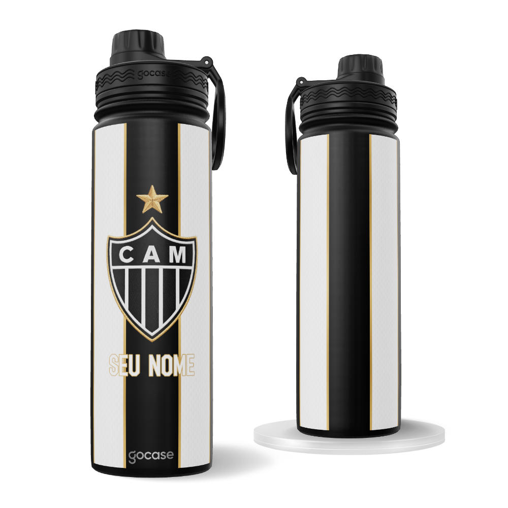 Garrafa Térmica Fresh + Ebook - Atlético Mineiro - Uniforme 1 2026