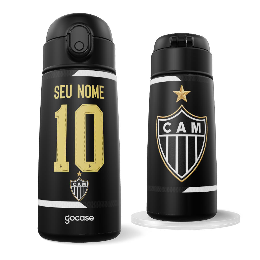 Garrafa Térmica Fun - Atlético Mineiro - Uniforme 1 2026 Personalizado