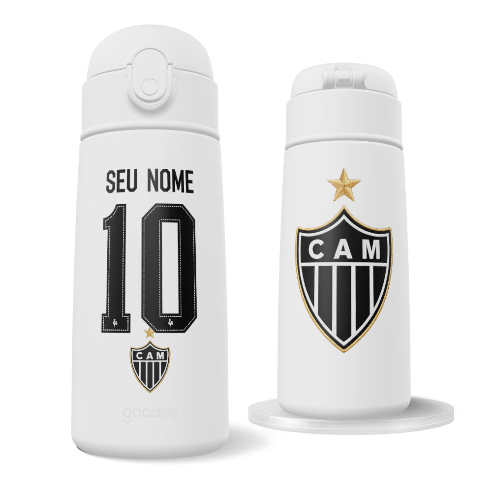 Garrafa Térmica Fun - Atlético Mineiro - Uniforme 2 2026 Personalizado