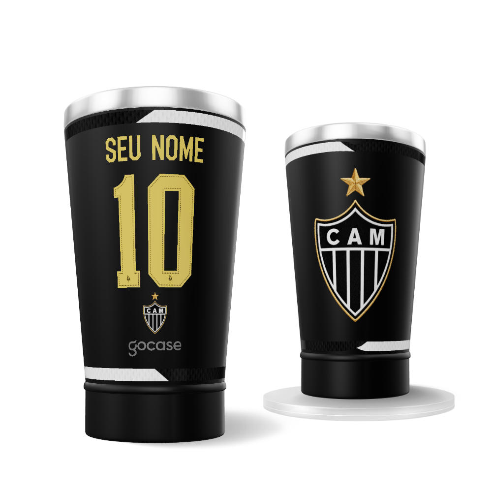 Copo Térmico Cerveja - Atlético Mineiro - Uniforme 1 2026 Personalizado