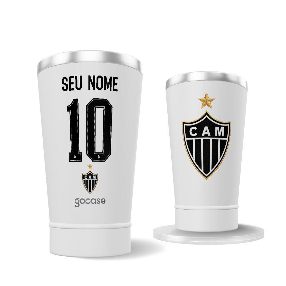Copo Térmico Cerveja + Ebook - Atlético Mineiro - Uniforme 2 2026 Personalizado
