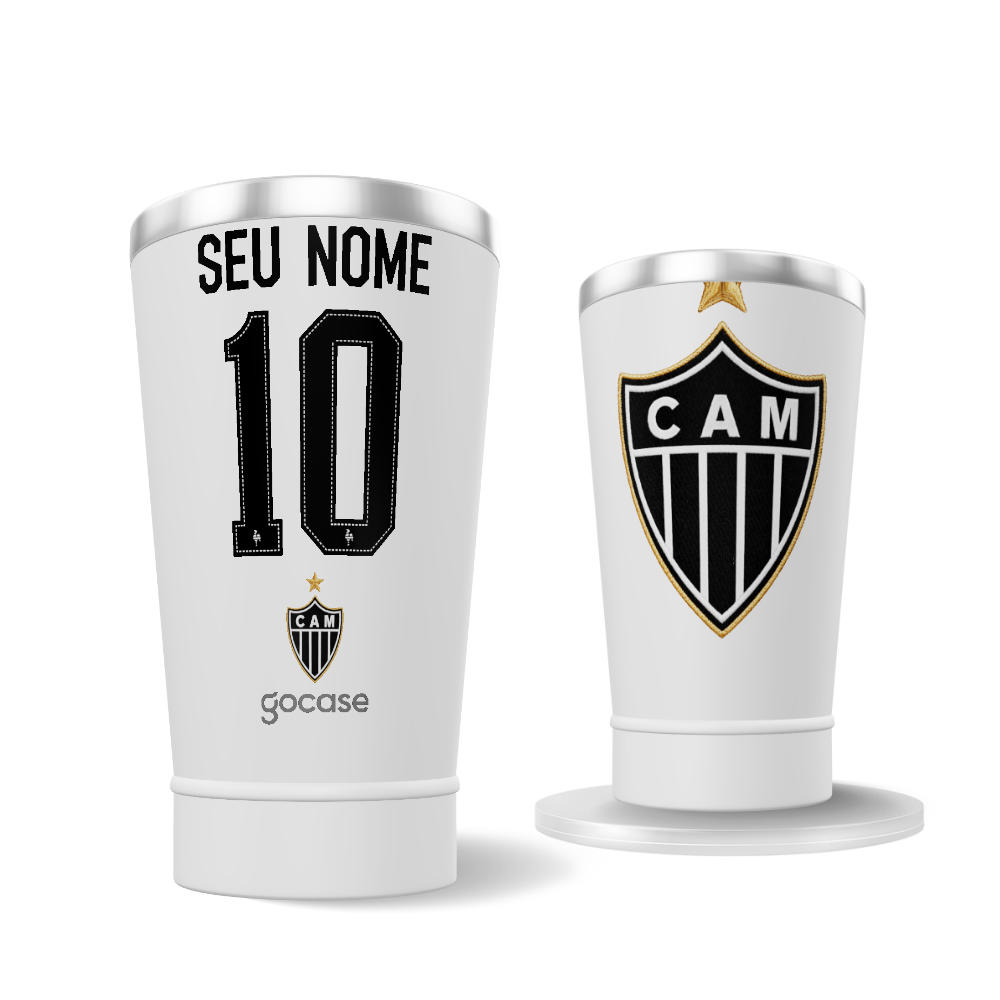 Copo Térmico Cerveja - Atlético Mineiro - Uniforme 2 2026 Personalizado