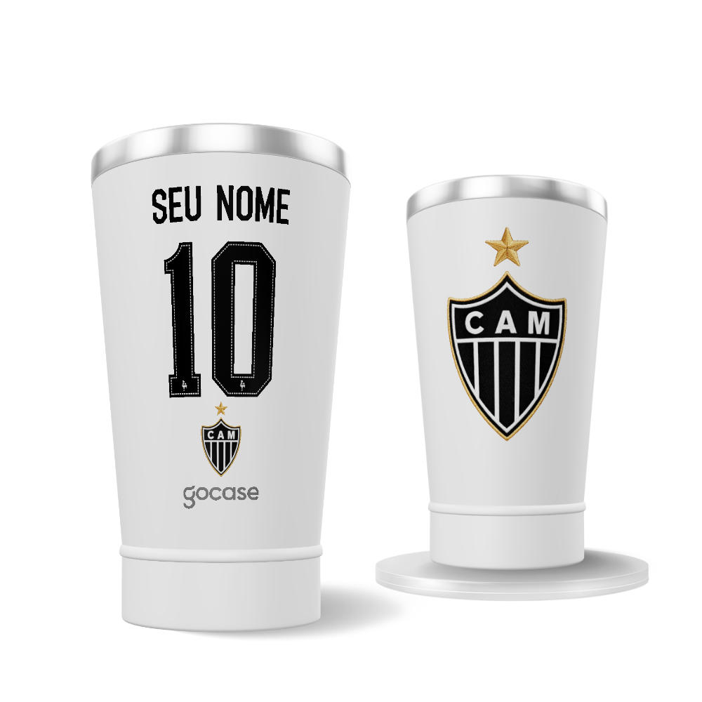 Copo Térmico Cerveja - Atlético Mineiro - Uniforme 2 2026 Personalizado