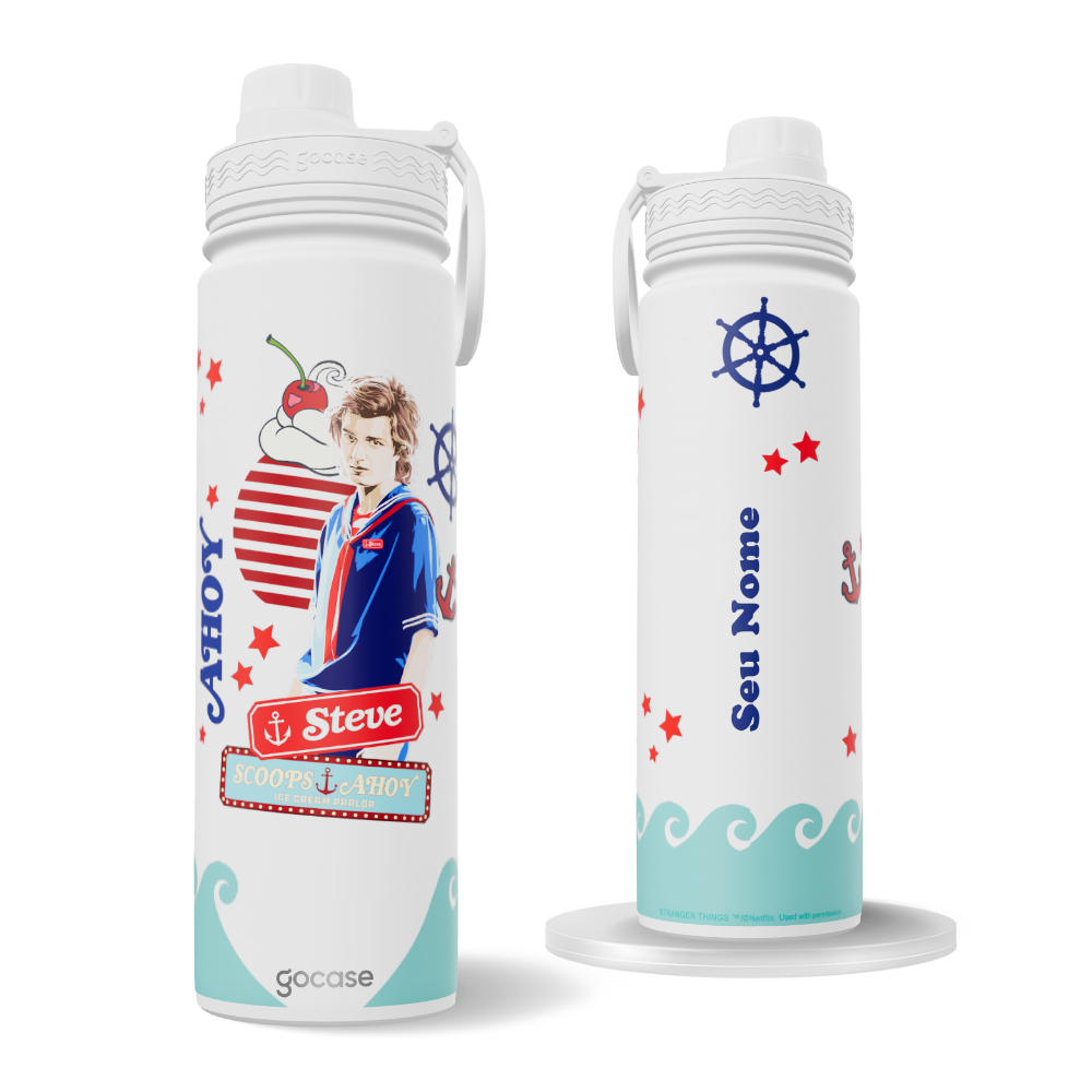 Garrafa Térmica Fresh + Ebook - Stranger Things - Scoops Ahoy