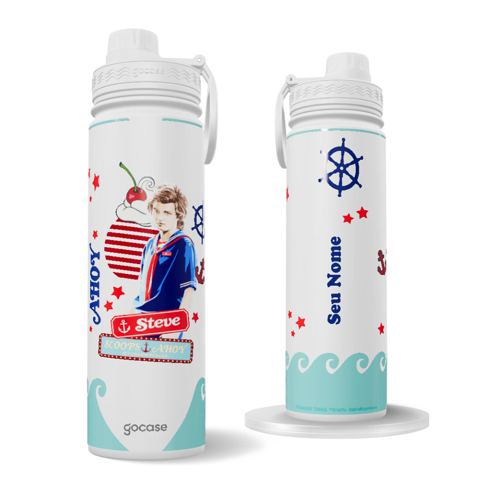 Garrafa Térmica Fresh + Ebook - Stranger Things - Scoops Ahoy