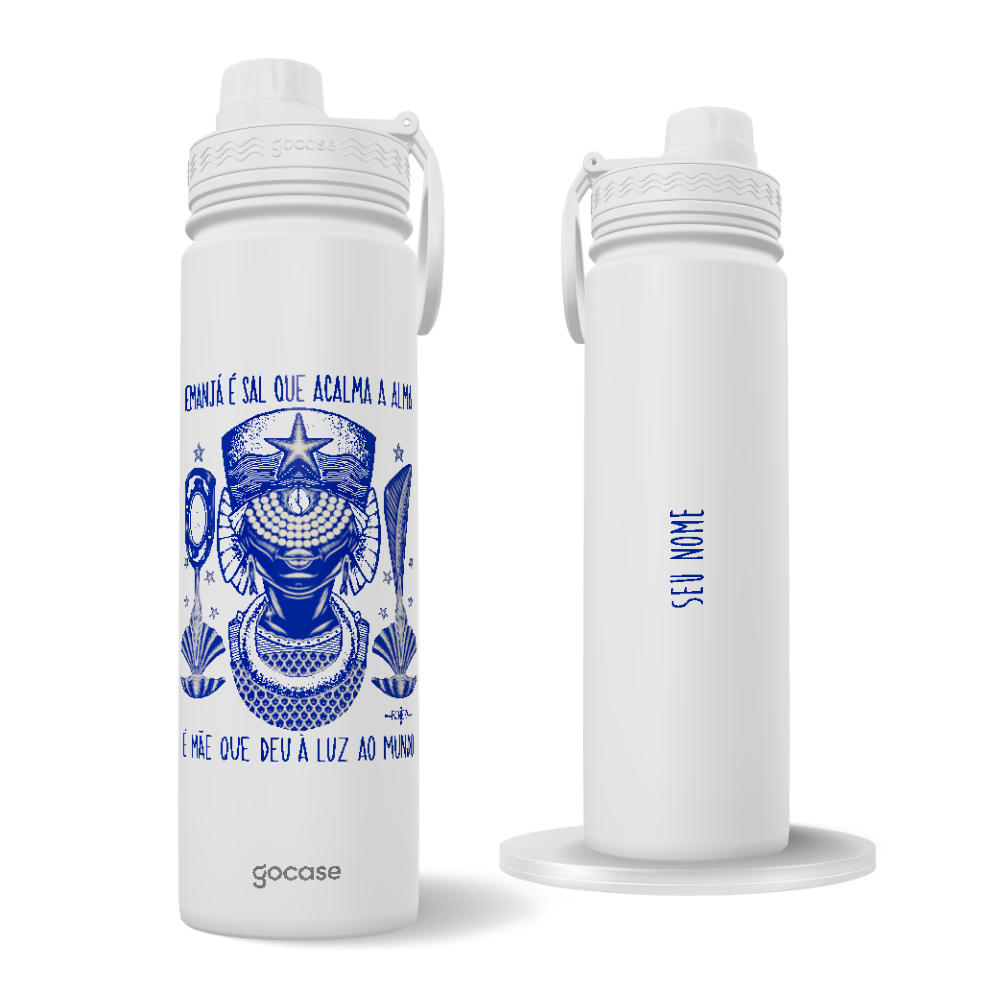 Garrafa Térmica Fresh + Ebook - Iemanjá Sal que Acalma - Creme