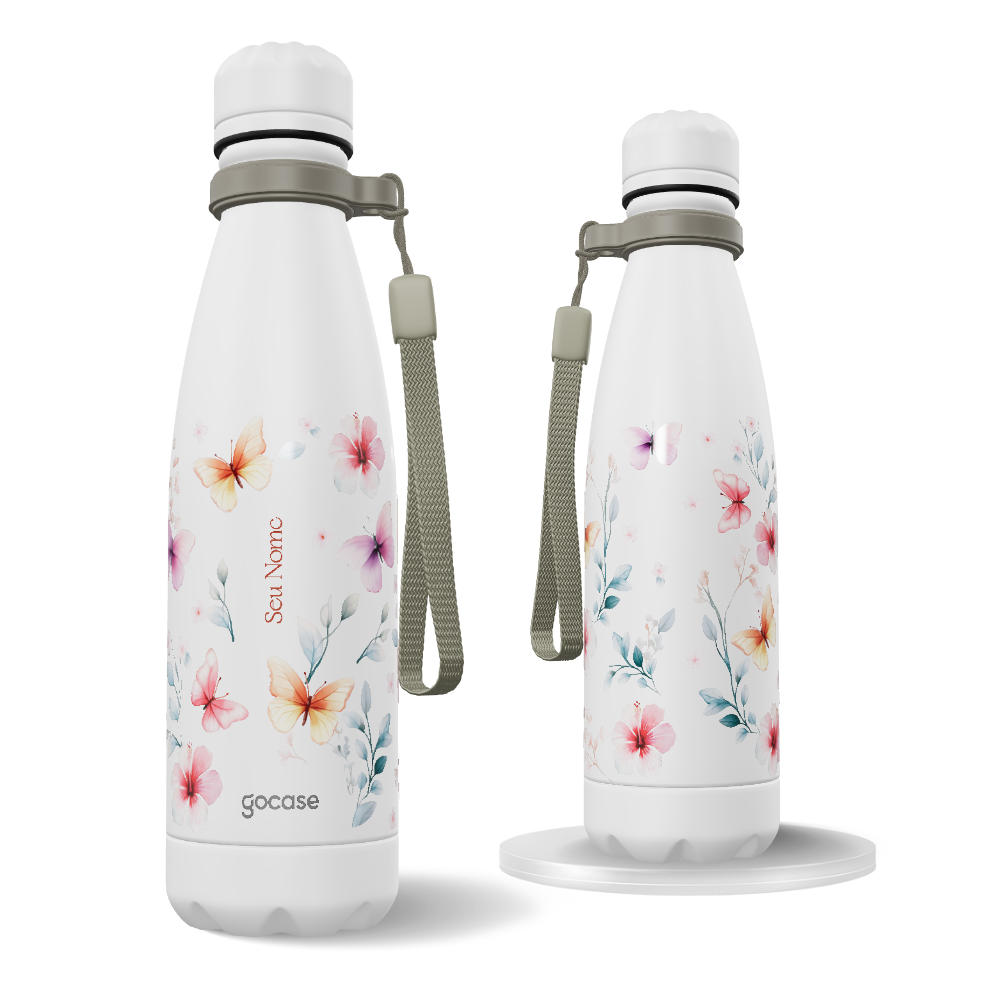 Garrafa Térmica Urban - Aquarela Brisa Floral