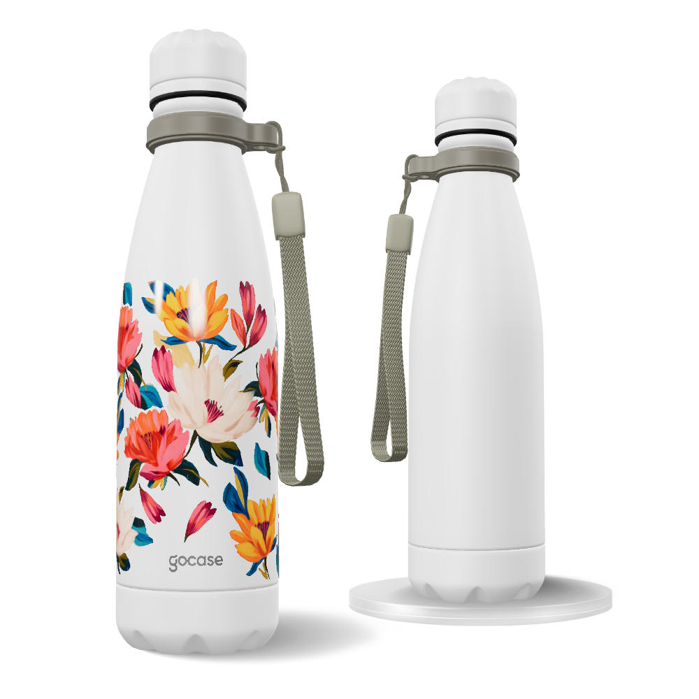 Garrafa Térmica Urban + Ebook - Flora Sunset