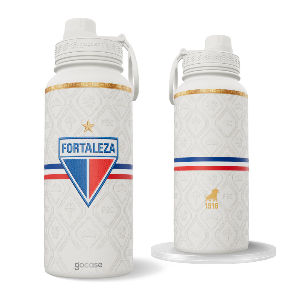 Garrafa Térmica Fresh + Ebook - Fortaleza - Uniforme 2 2026 Escudo