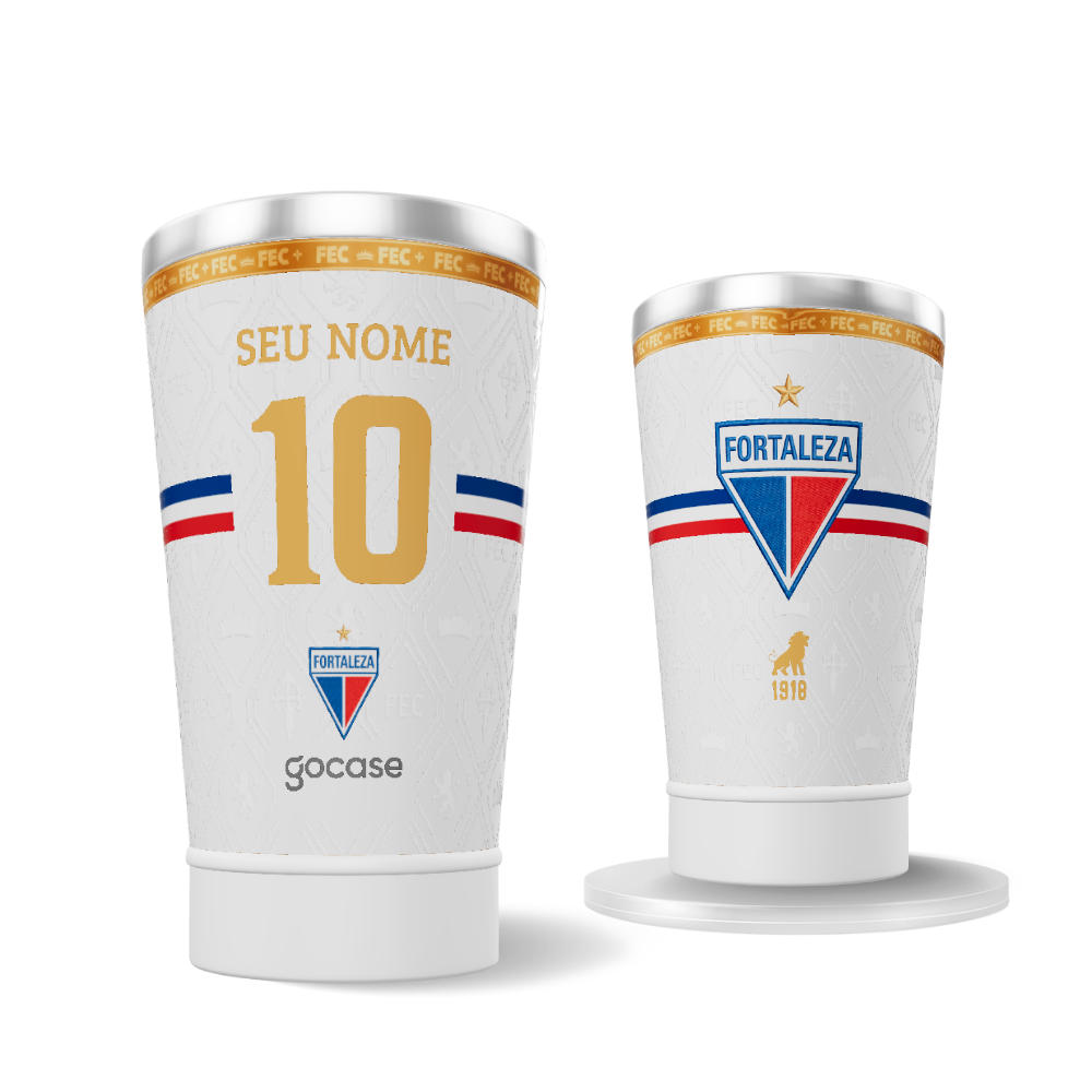 Copo Térmico Cerveja + Ebook - Fortaleza - Uniforme 2 2026 Personalizado