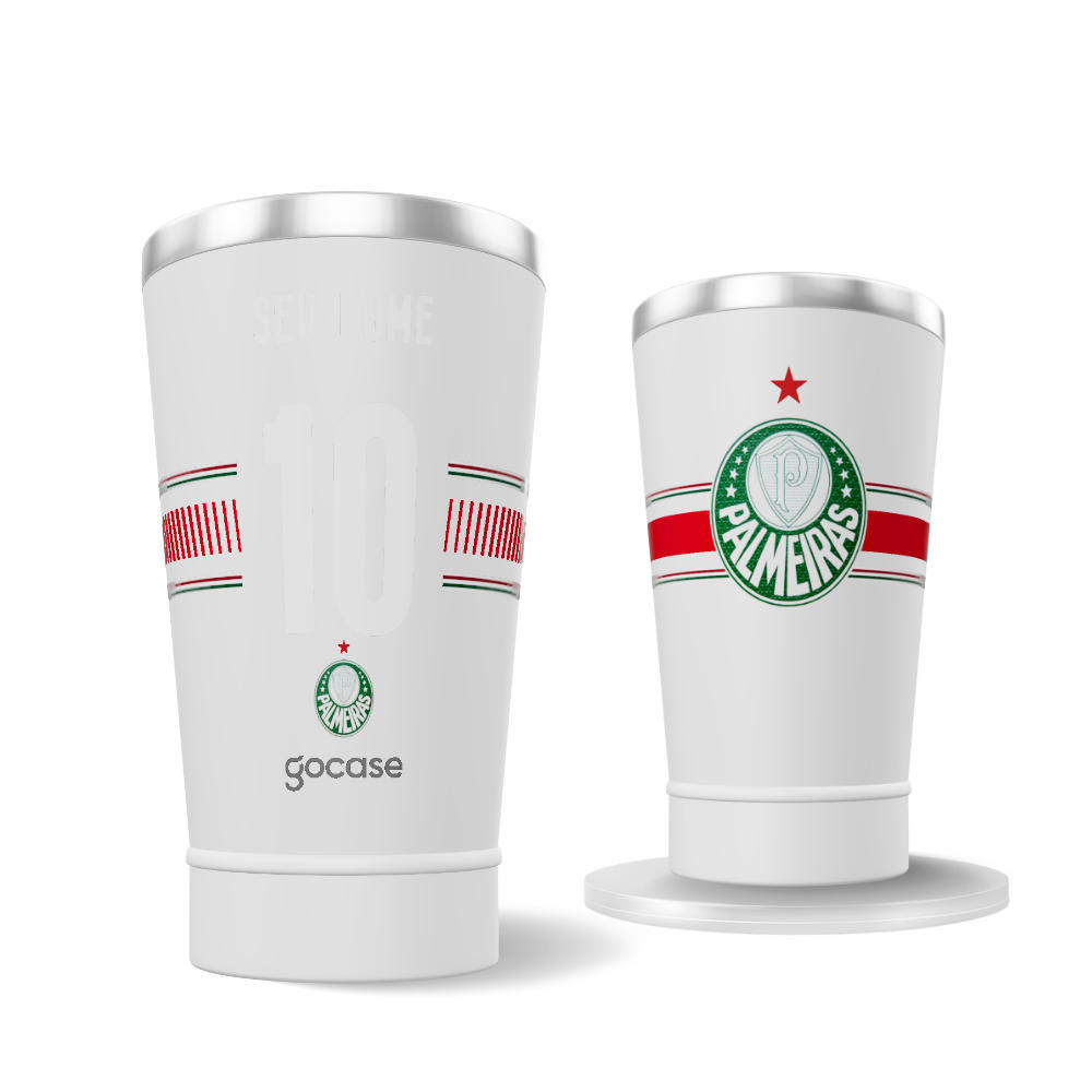 Copo Térmico Cerveja - Palmeiras - Uniforme 1 2026 Personalizado
