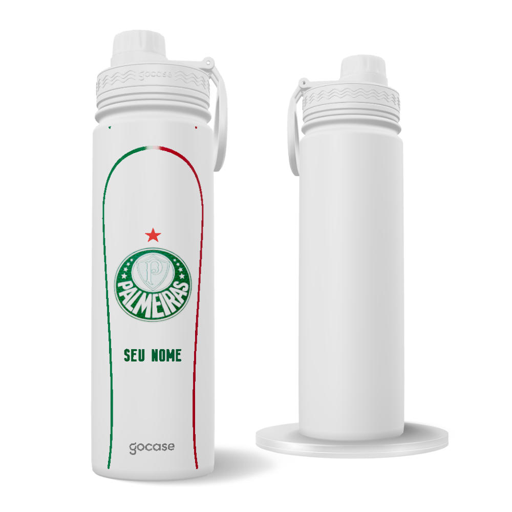 Garrafa Térmica Fresh + Ebook - Palmeiras - Uniforme 2 2026
