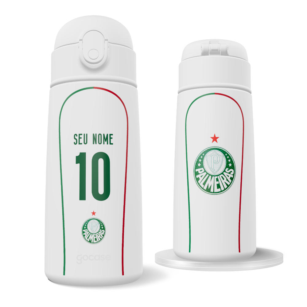 Garrafa Térmica Fun - Palmeiras - Uniforme 2 2026 Personalizado