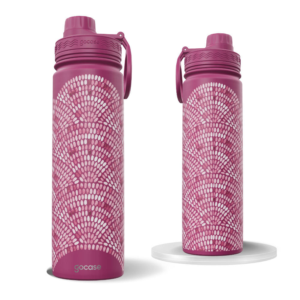 Garrafa Térmica Fresh + Ebook - Pedrinhas do Mar Vinho