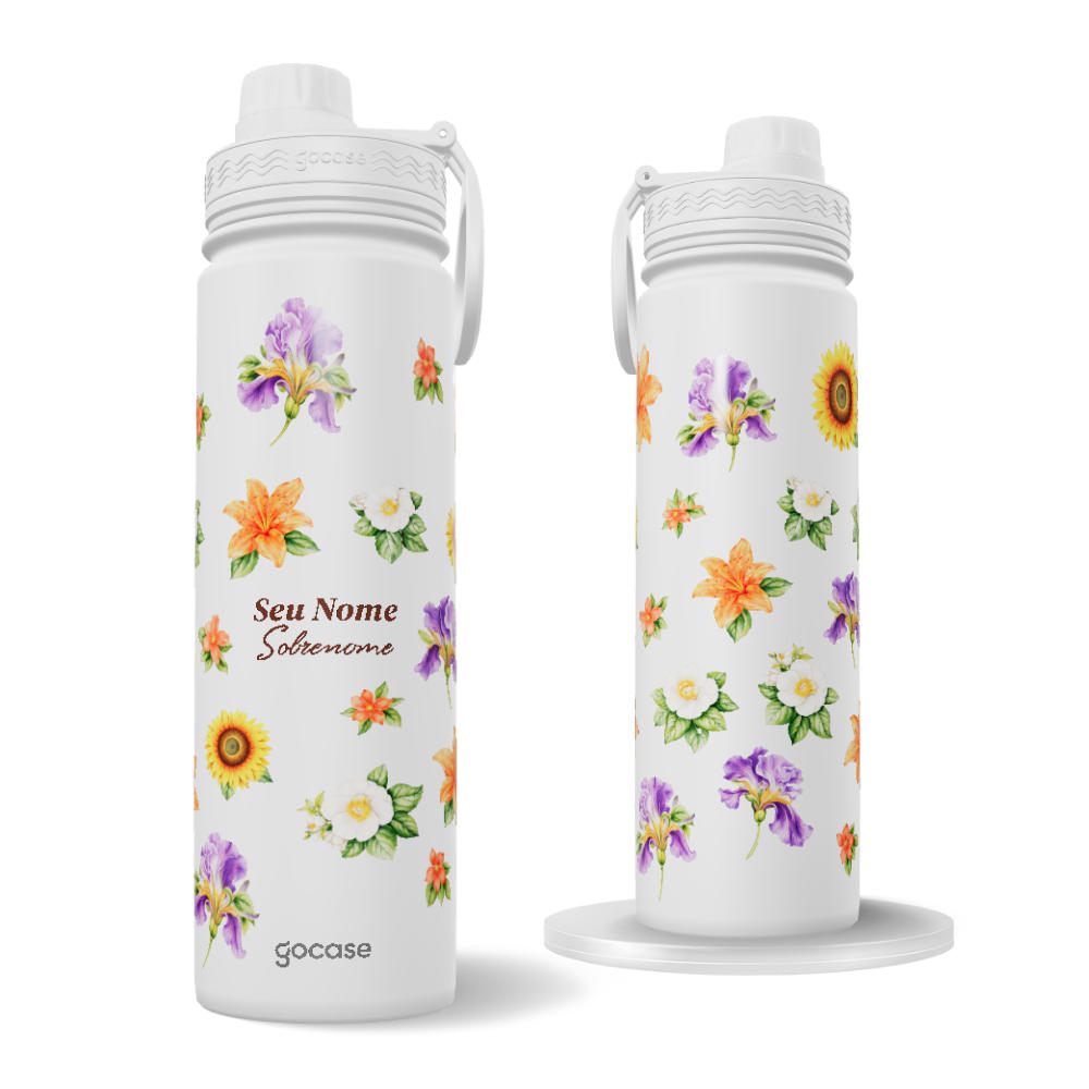 Garrafa Térmica Fresh + Ebook - Flora Max