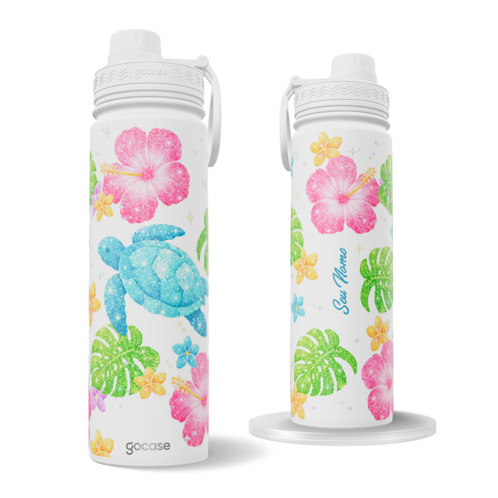 Garrafa Térmica Fresh + Ebook - Brilho Tropical