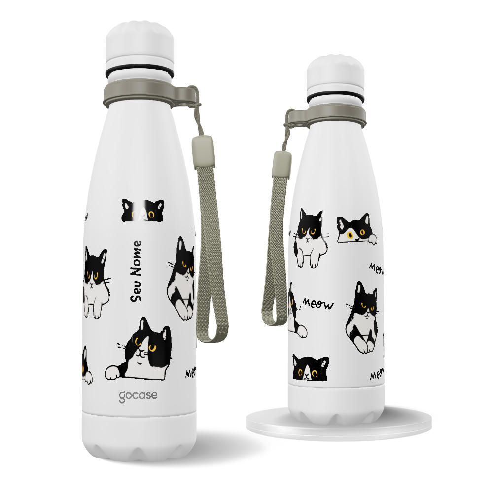 Garrafa Térmica Urban + Ebook - Gato Frajola