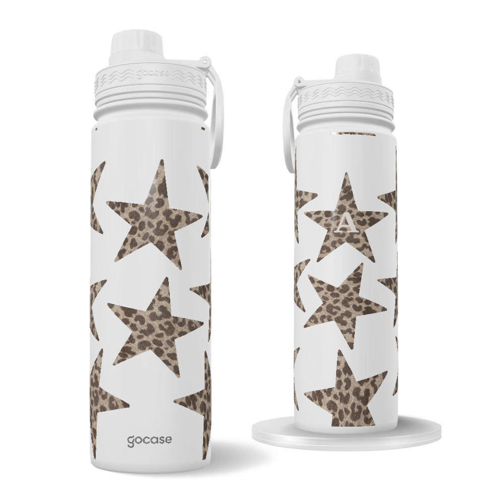 Garrafa Térmica Fresh + Ebook - Leopard Stars