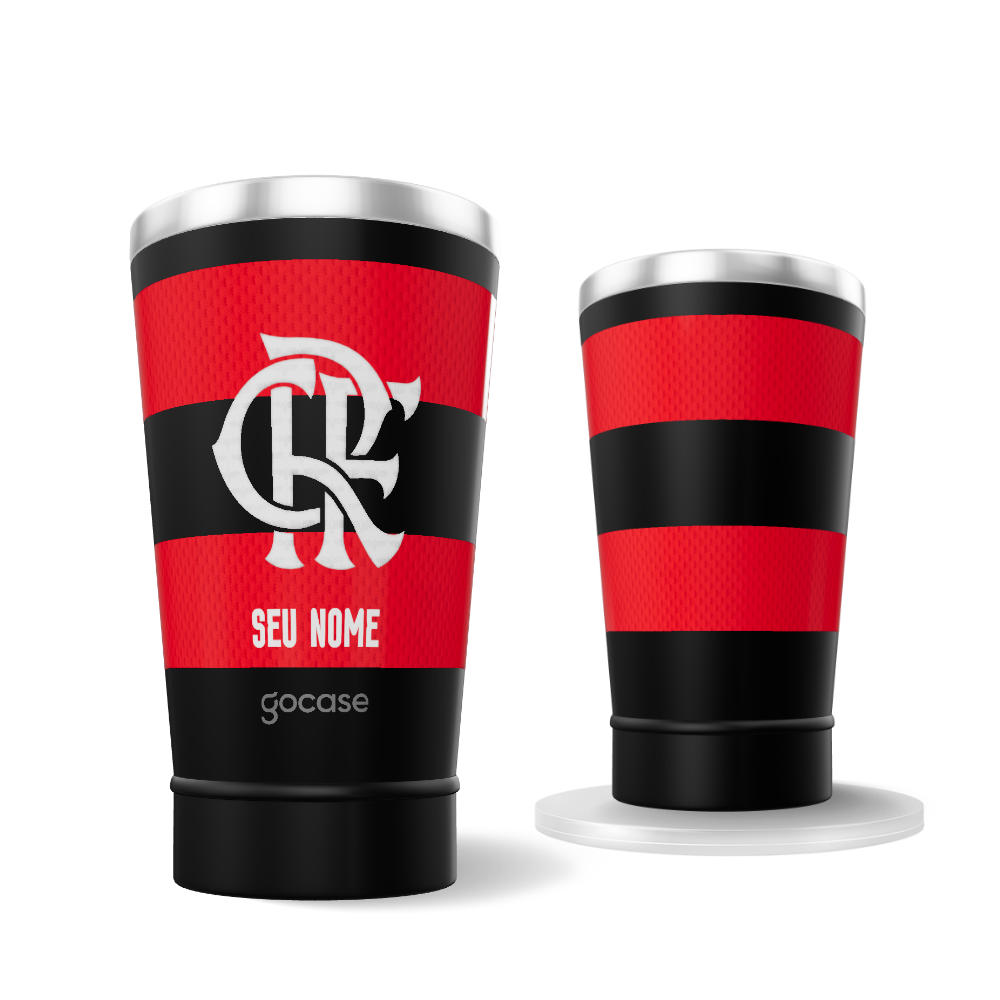 Copo Térmico Cerveja + Ebook - Flamengo - Uniforme 1 2026