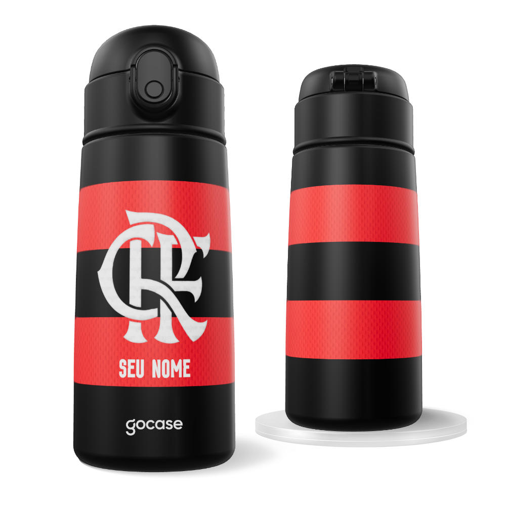 Garrafa Térmica Fun + Ebook - Flamengo - Uniforme 1 2026