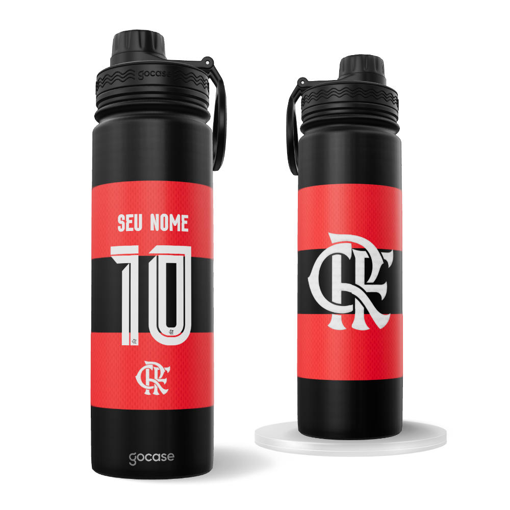 Garrafa Térmica Fresh - Flamengo - Uniforme 1 2026 Personalizado