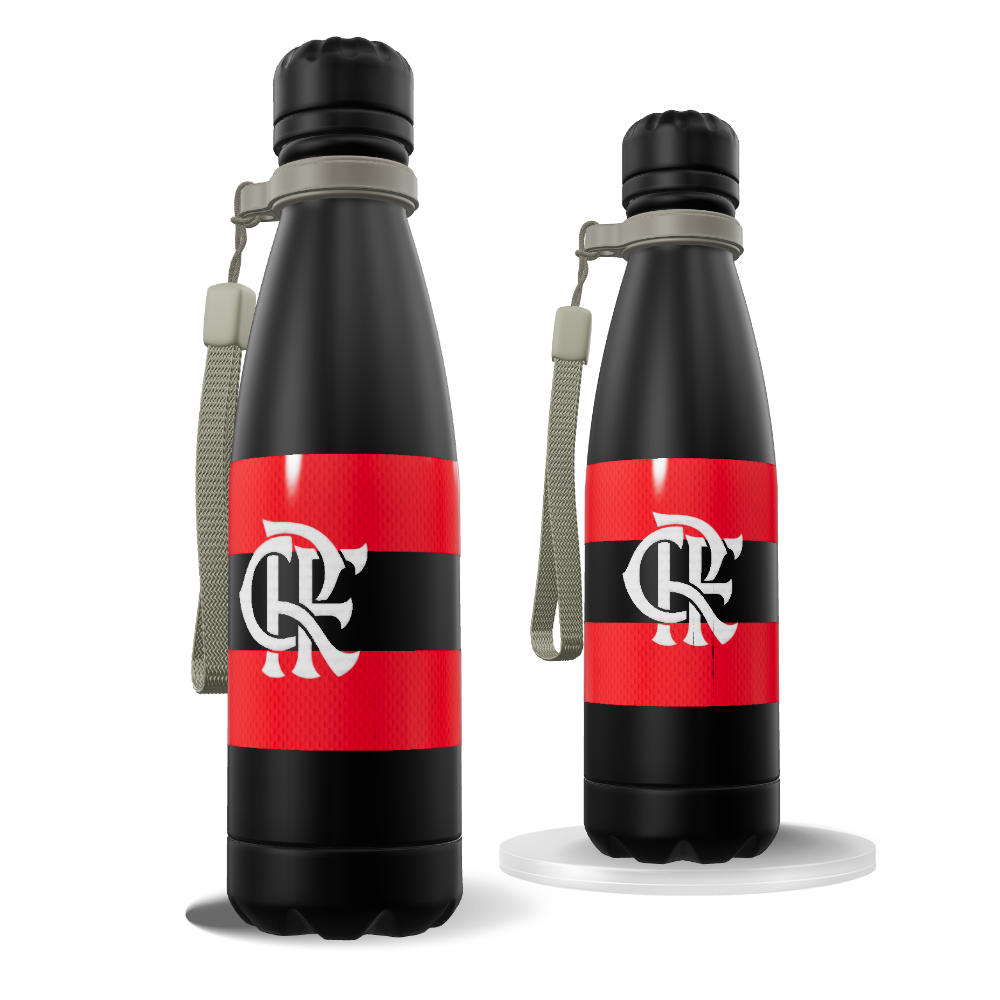 Garrafa Térmica Urban - Flamengo - Uniforme 1 2026 Personalizado