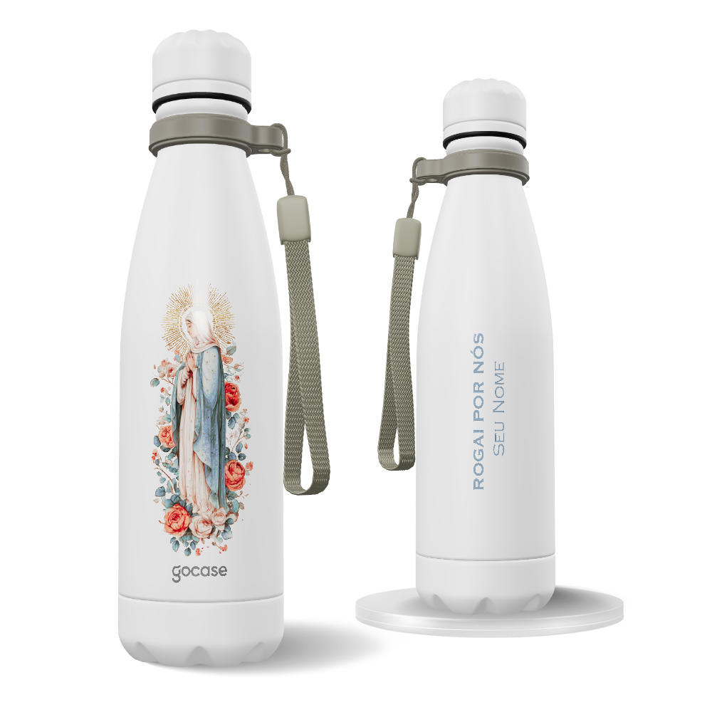 Garrafa Térmica Urban + Ebook - Mãe Maria - Rogai por Nós