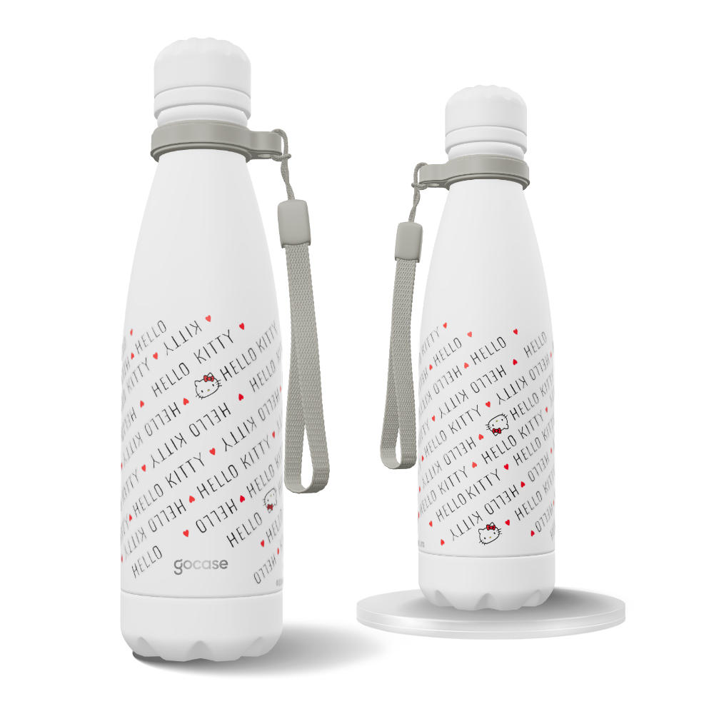 Garrafa Térmica Urban + Ebook - Hello Kitty - Logomania