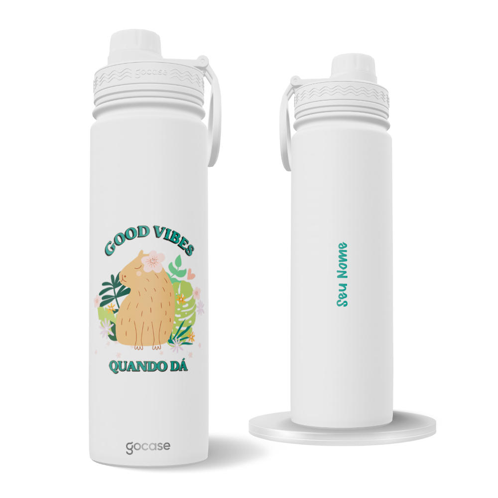 Garrafa Térmica Fresh + Ebook - Good Vibes