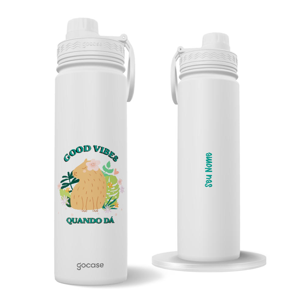 Garrafa Térmica Fresh + Ebook - Good Vibes