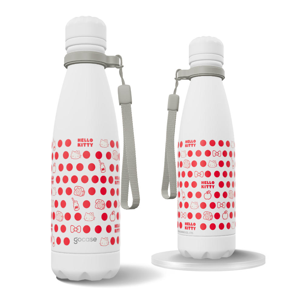 Garrafa Térmica Urban + Ebook - Hello Kitty - Dots