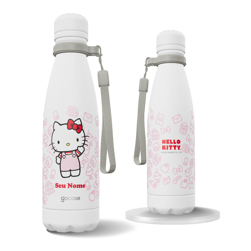 Garrafa Térmica Urban + Ebook - Hello Kitty - Fun