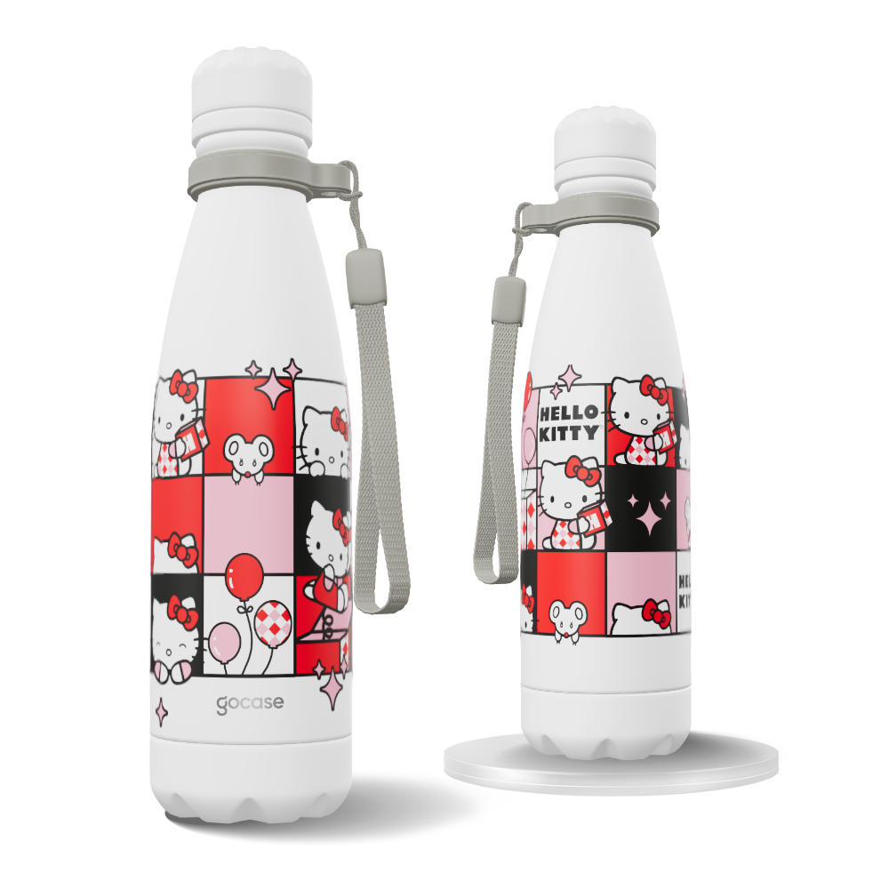 Garrafa Térmica Urban + Ebook - Hello Kitty - Quadros