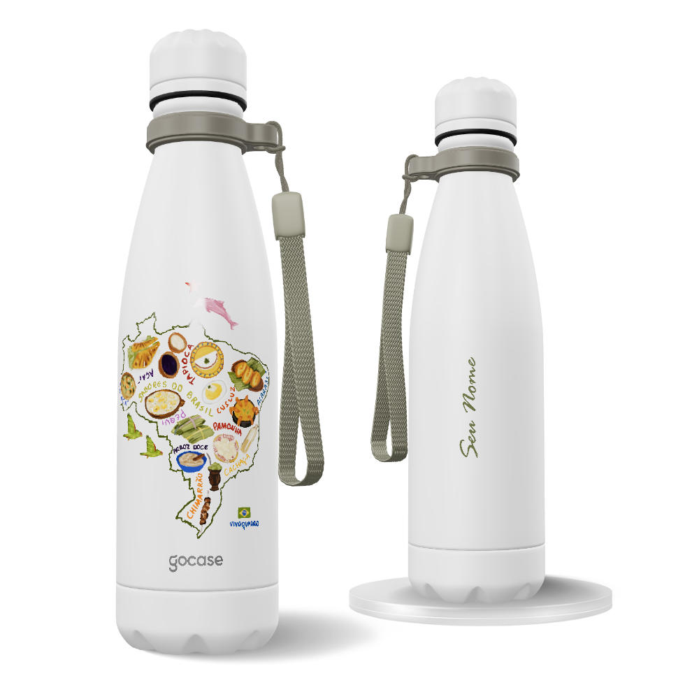 Garrafa Térmica Urban + Ebook - Sabores do Brasil