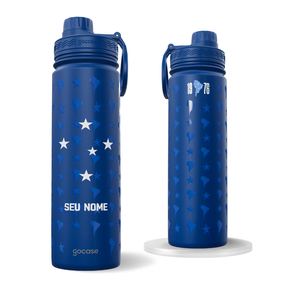 Garrafa Térmica Fresh + Ebook - Cruzeiro - Uniforme 1 2026