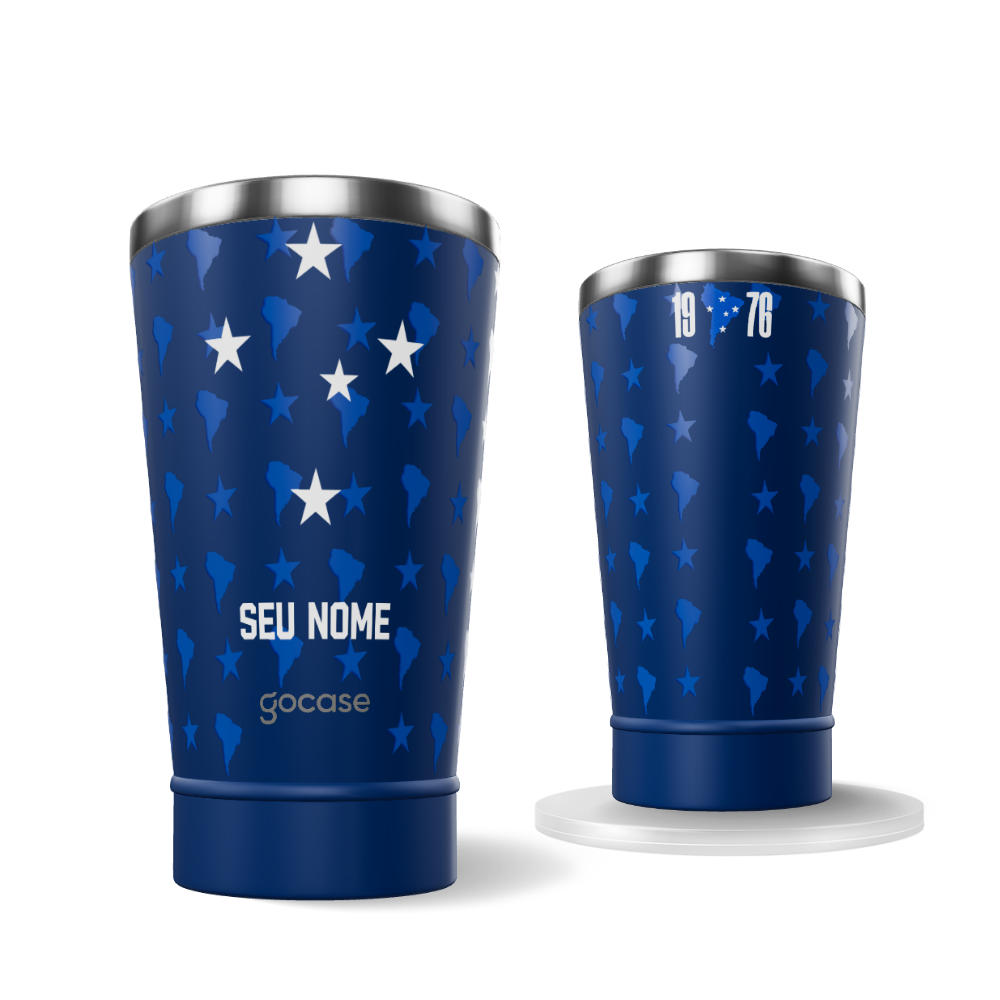 Copo Térmico Cerveja + Ebook - Cruzeiro - Uniforme 1 2026