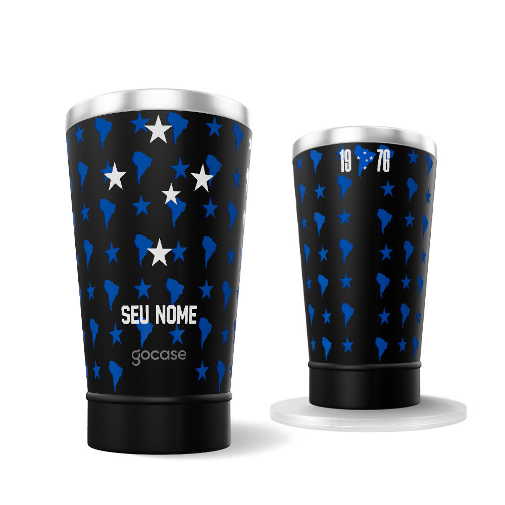 Copo Térmico Cerveja  - Cruzeiro - Uniforme 1 2026