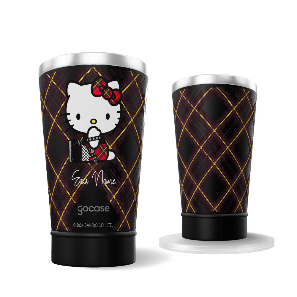 Copo Térmico + Ebook - Hello Kitty - Gothic