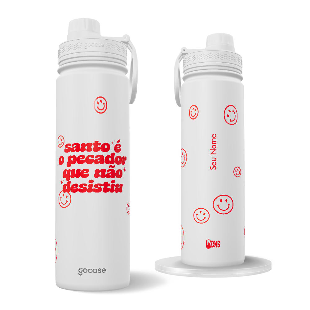 Garrafa Térmica Fresh + Ebook - Use Dons - Santo é o Pecador