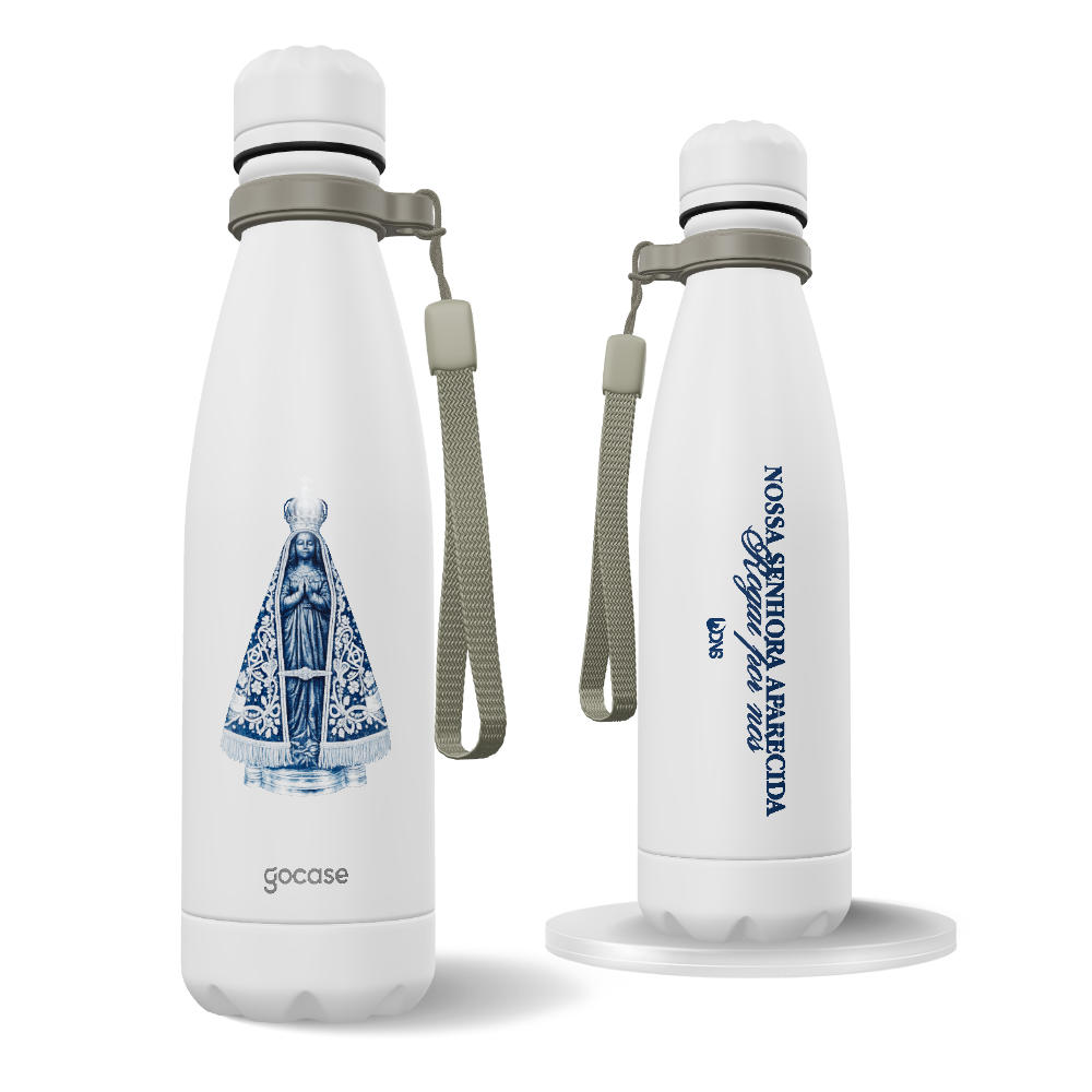 Garrafa Térmica Urban + Ebook - Use Dons - Nossa Senhora Aparecida Gravura