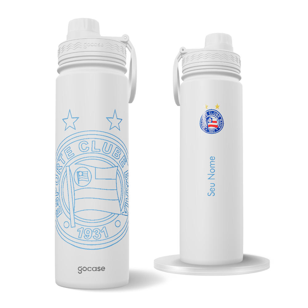 Garrafa Térmica Fresh + Ebook - Bahia - Outline Escudos