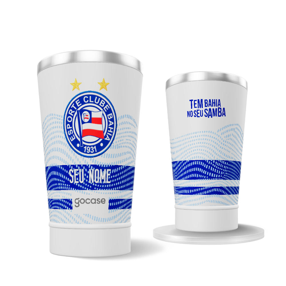 Copo Térmico Cerveja + Ebook - Bahia - Tem Bahia no Seu Samba